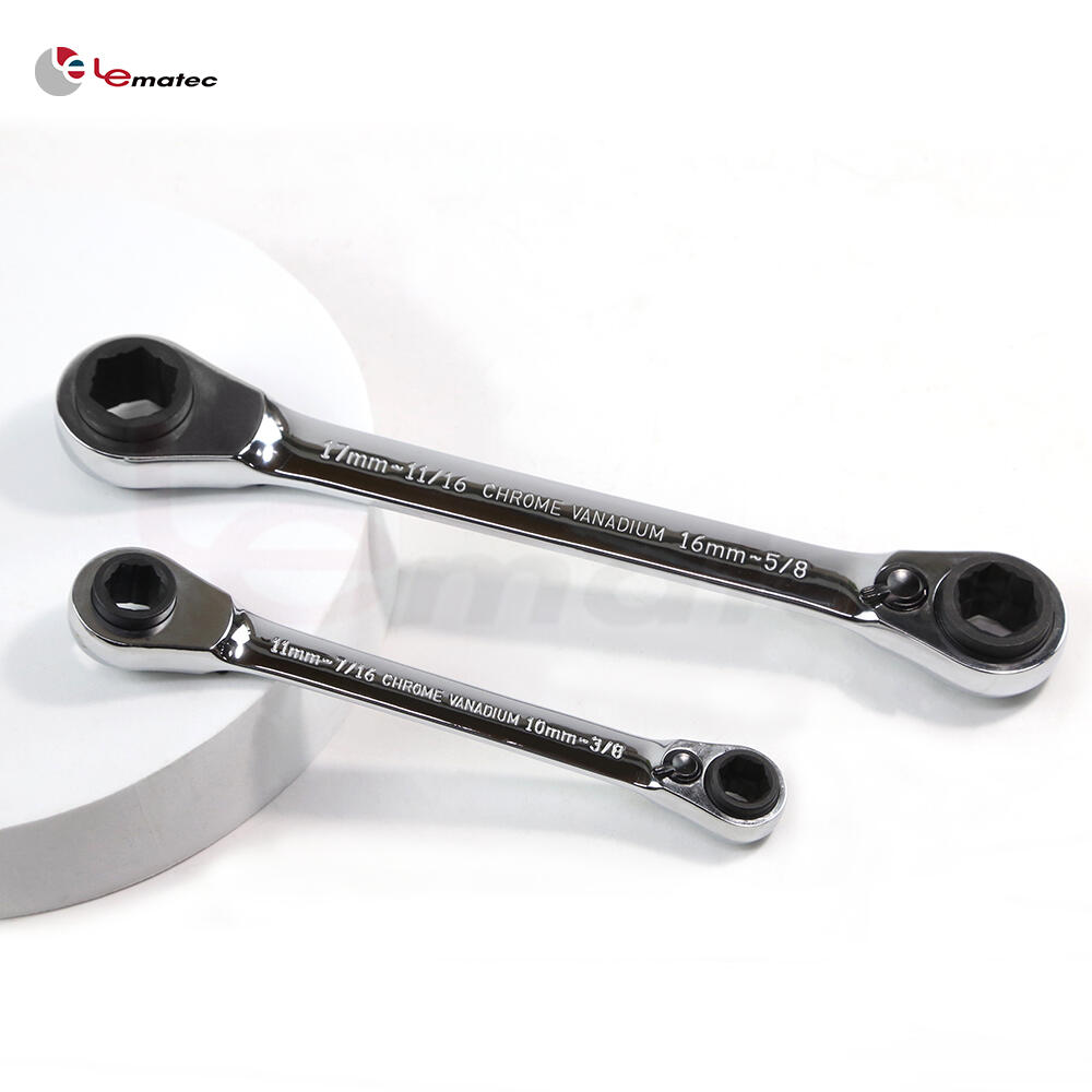 Universal Double Box End Ratchet Wrench Hand Tool Set