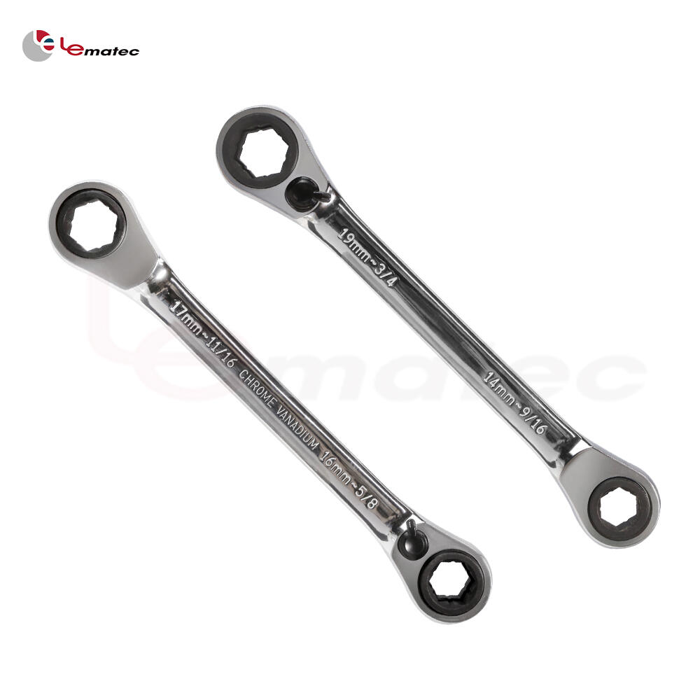 Universal Double Box End Ratchet Wrench Hand Tool Set