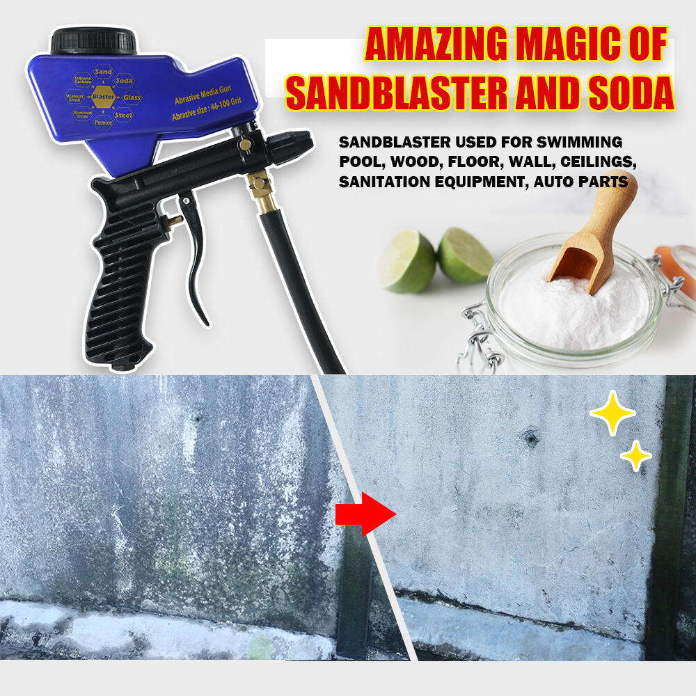 Soda Blasting EcoFriendly Surface Cleaning with LEMATEC Sandblaster