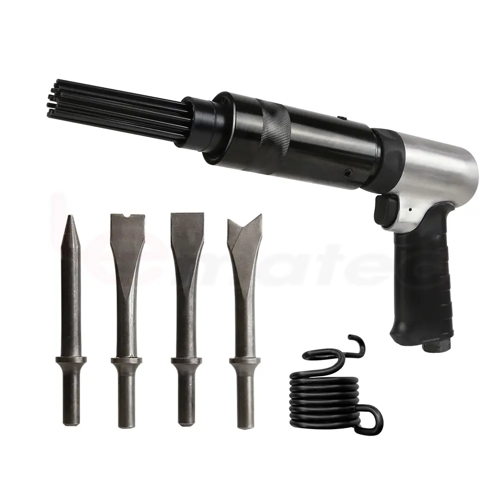 Air Needle Scaler Gun With Hammer Chisel Kit