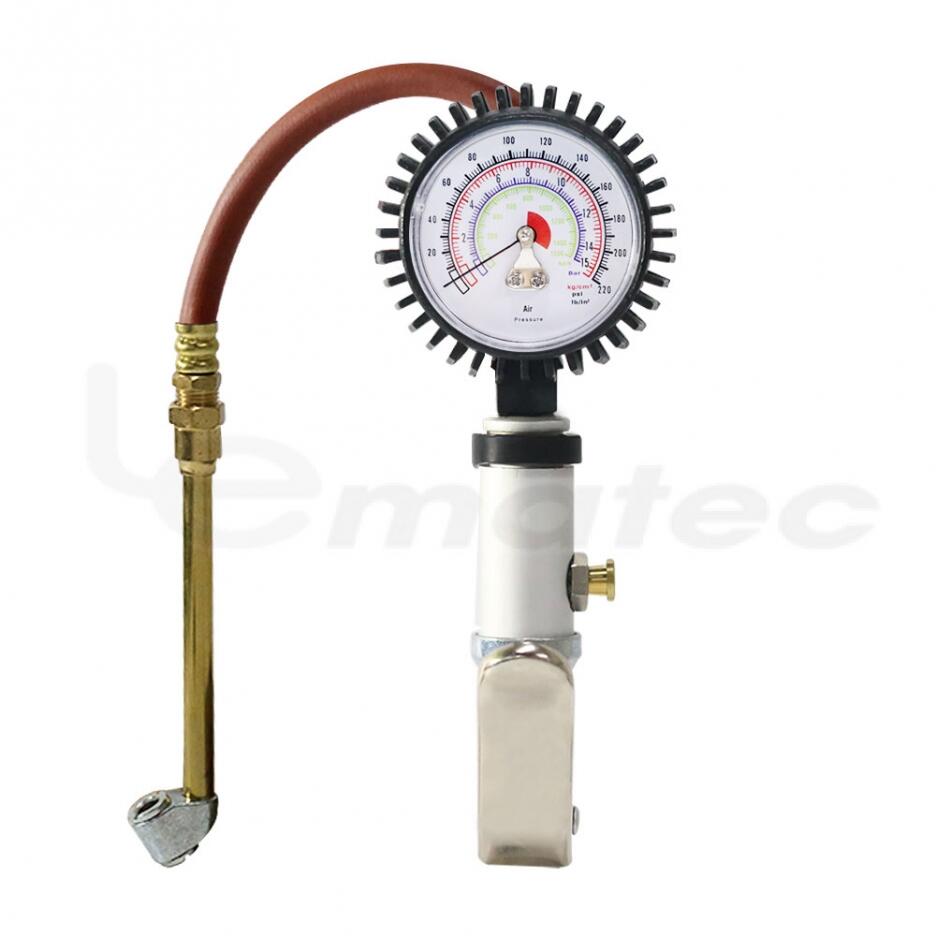 Dial Tire Inflator With Gauge LEMATEC CO., LTD.