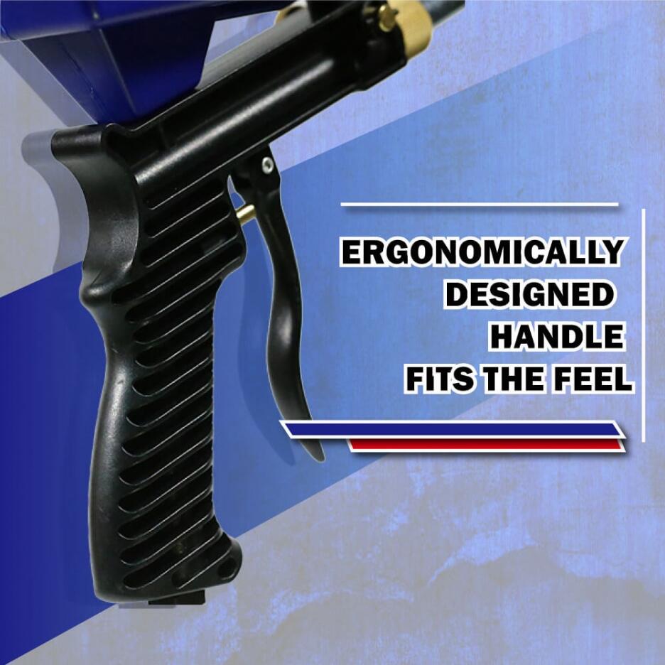 thumbnail image 2 of LE LEMATEC Sand Blaster Gun Kit With Brown Corundum Media — Complete Rust, Paint & Surface Prep Kit For DIY & Pros 2 of 14