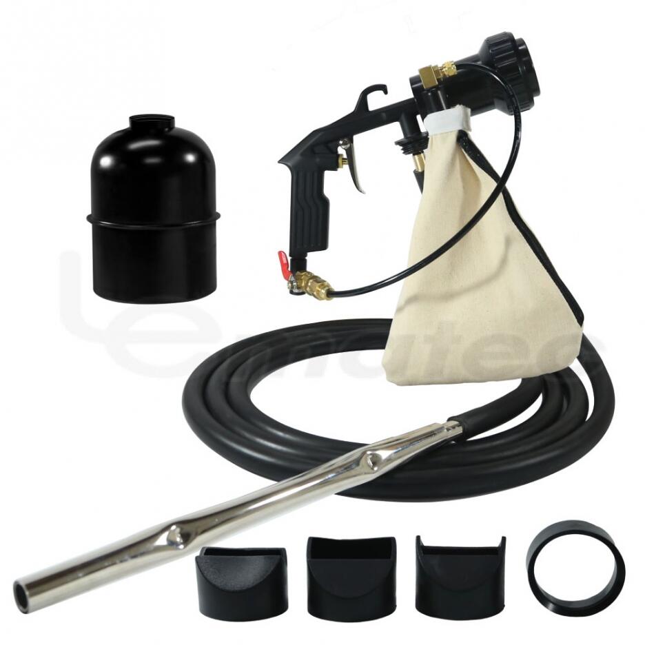 Air Vacuum Spot Sandblaster Gun Recycle Function With Siphon Feed Tool Kit