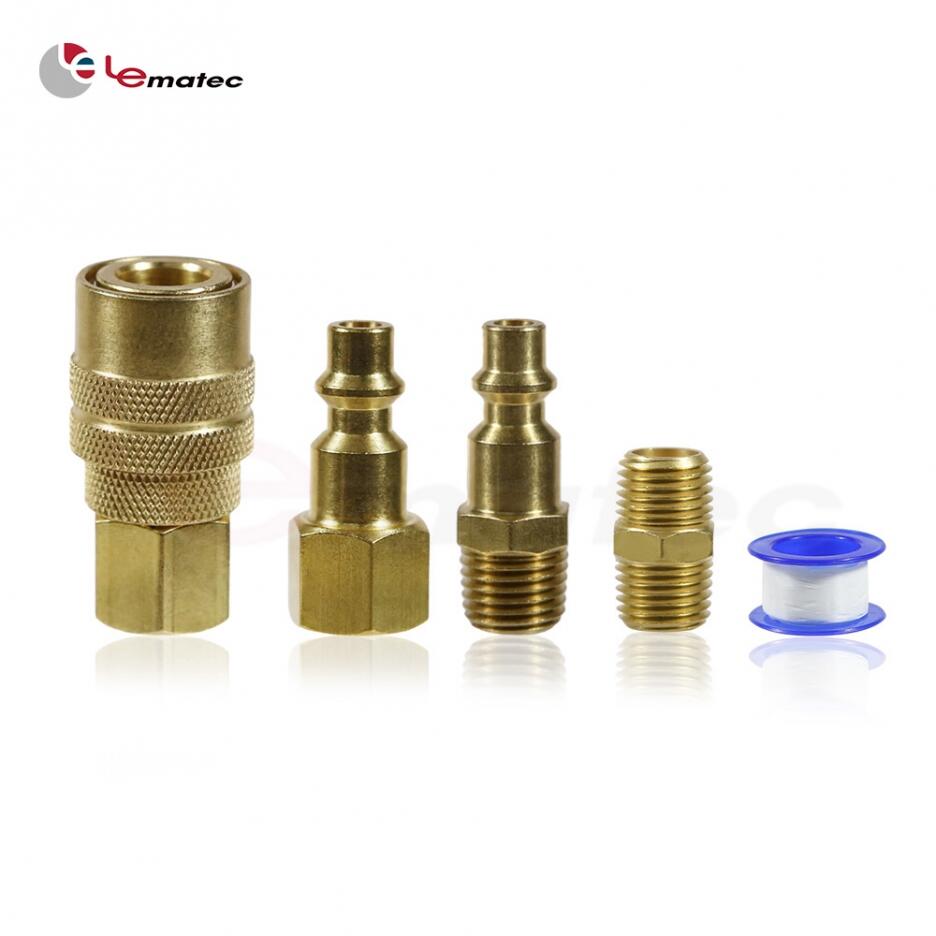 1/4 NPT Air Coupler and Plug Kit Brass Air fitting quick connect coupler  compressed air fitting