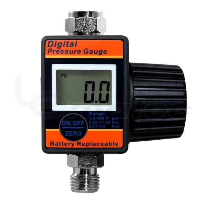 1/4" Air Pressure Regulator With Digital Gauge