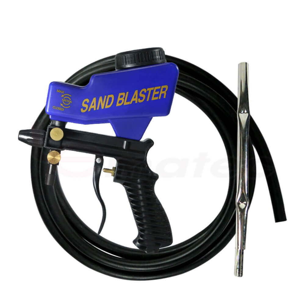 LEMATEC Sandblaster Gun Gravity Siphon Hose Feed Ceramic Nozzle water