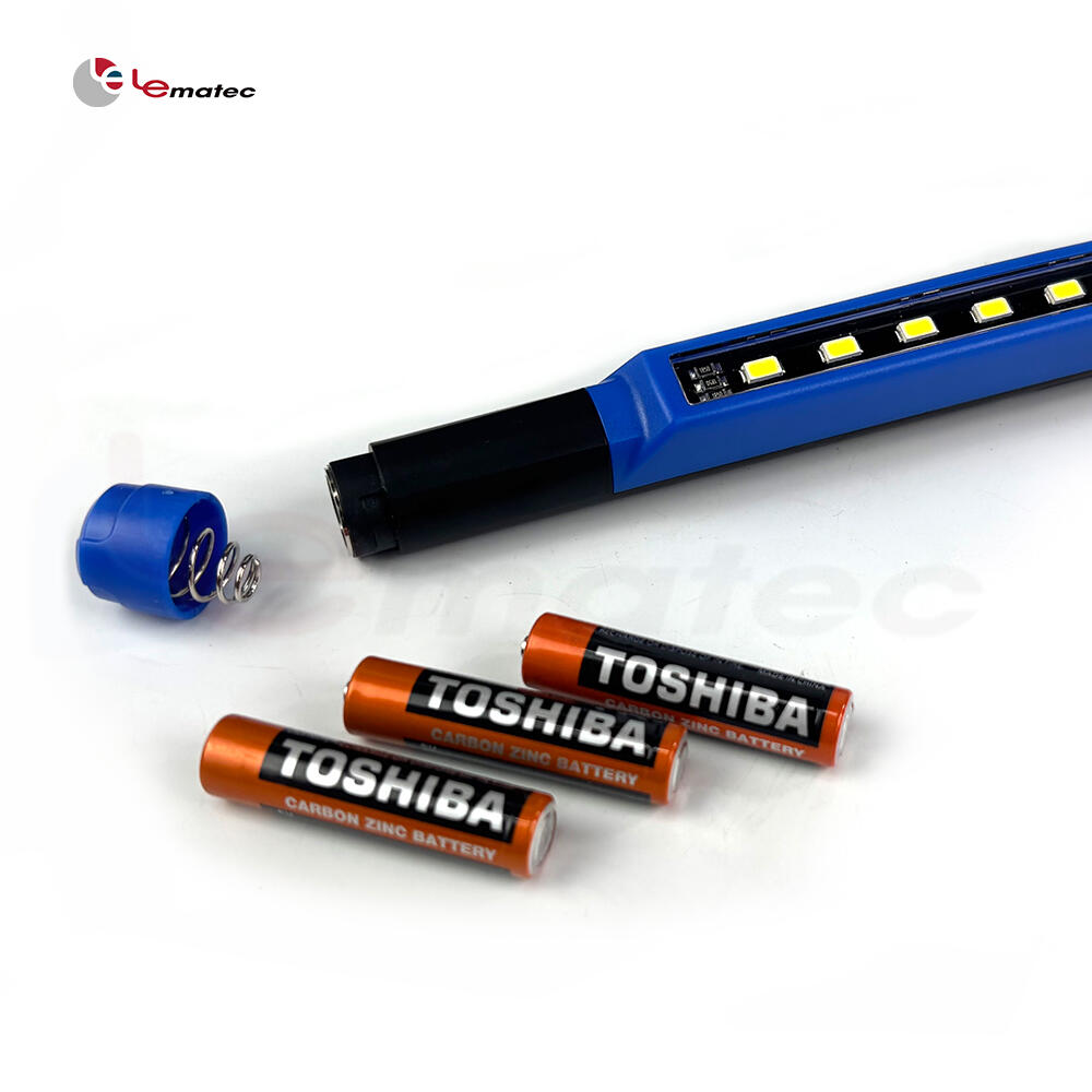 LEMATEC LE-PL3 portable LED pen light powered by 3×AAA batteries