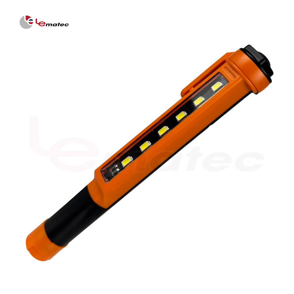 Bright 400 lux illumination from LEMATEC LE-PL3 LED pen light at 50 cm